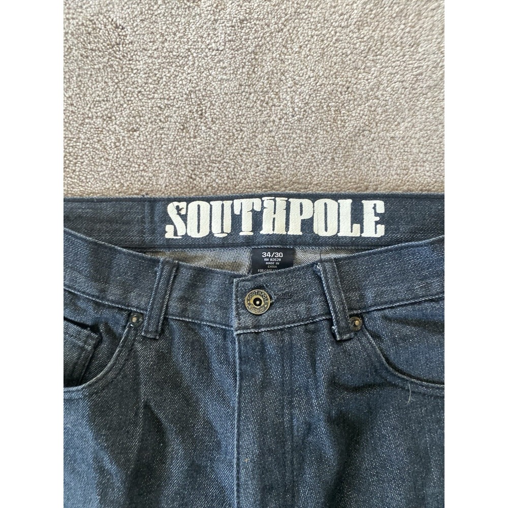 Southpole jeans Men's 34x30 Rn 82628 Black Skater Hip hop - Picture 3 of 10